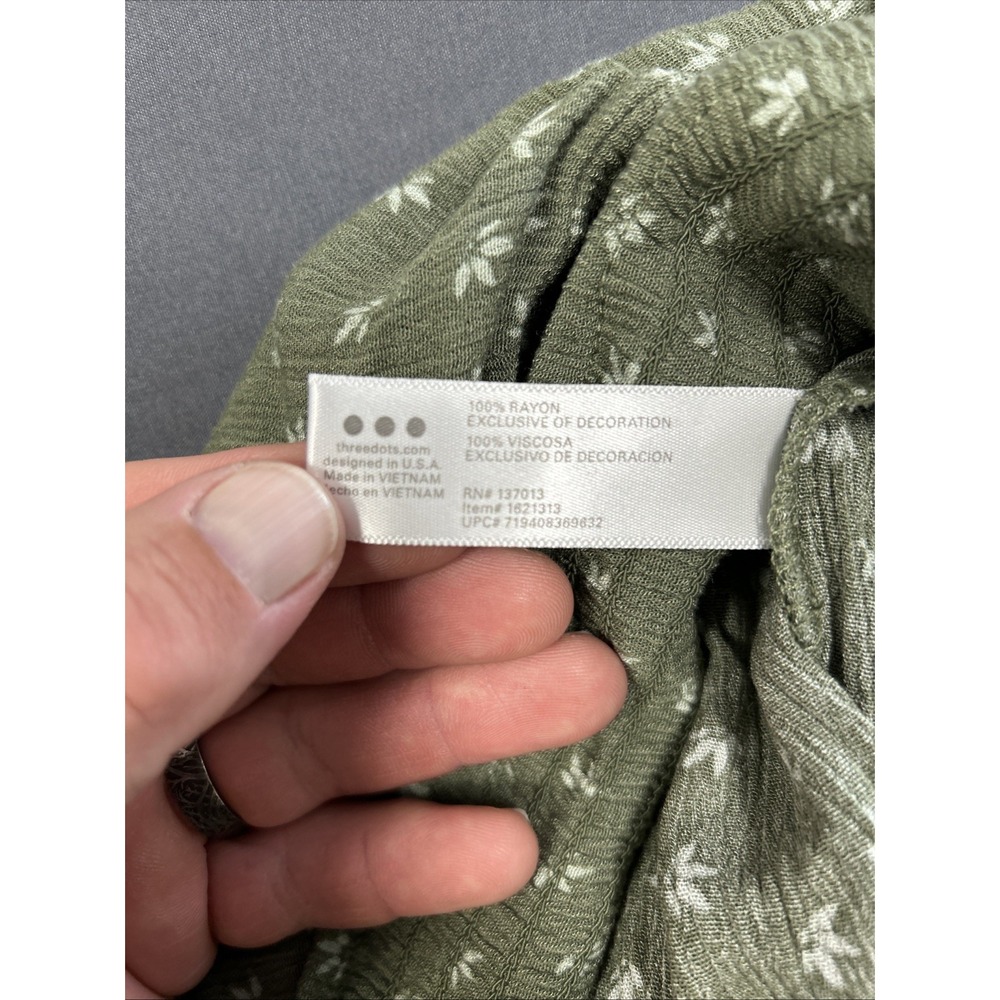 3 Dots Green Pants Size Medium Pockets - Picture 8 of 9
